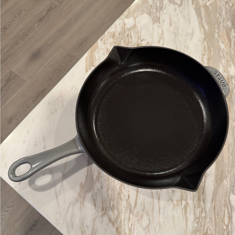 Staub 10” enameled cast iron pan